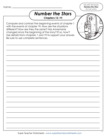 New Chapters 12–14 Writing Prompt:<br>Compare & Contrast Chapters 1 and 14 Worksheet New Chapters 12–14 Writing Prompt:<br>Compare & Contrast Chapters 1 and 14 Worksheet
