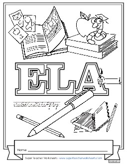 ELA Subject Covers Worksheet