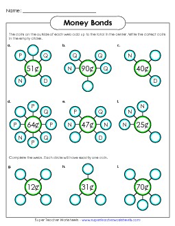 Money Bonds 1 Counting Money Worksheet