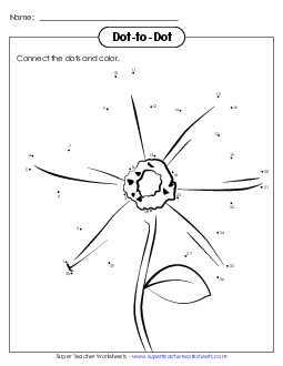 Counting to 30: Flower Worksheet