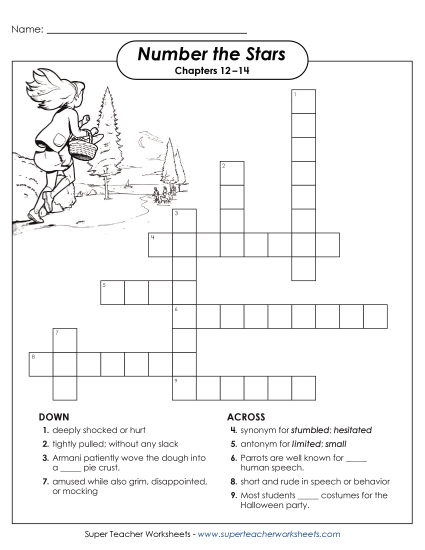 New Vocabulary Crossword Puzzle for Chapters 12–14 Worksheet New Vocabulary Crossword Puzzle for Chapters 12–14 Worksheet