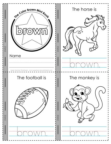 aThe Color Brown Mini Book