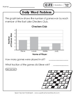 Daily Word Problems  C-71 through C-75 Worksheet