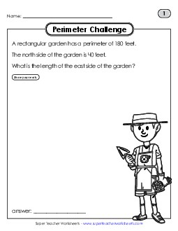 Perimeter Word Problems Worksheet