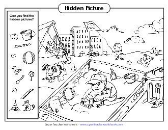 Summer Hidden Pictures Worksheet