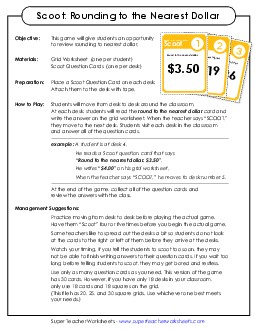 Rounding: Nearest Dollar Worksheet