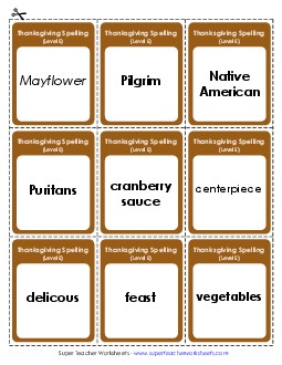 Flashcards Spelling E Worksheet