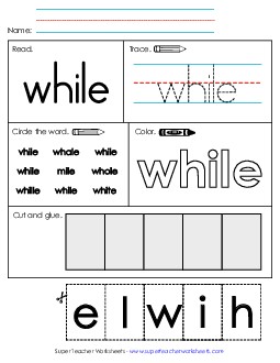 New Worksheet 2: While Worksheet