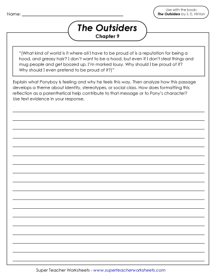 New Writing Prompt: Identity, Stereotypes, and Social Class Worksheet New Writing Prompt: Identity, Stereotypes, and Social Class Worksheet