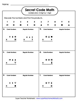 SCM: Multiplication: 3-Digit by 1-Digit Numbers Worksheet