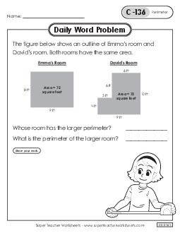 Daily Word Problems  C-136 through C-140 Worksheet