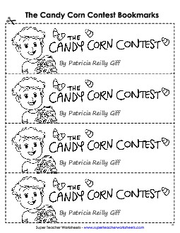 C.C.C. Bookmarks Book Candy Corn Contest Worksheet