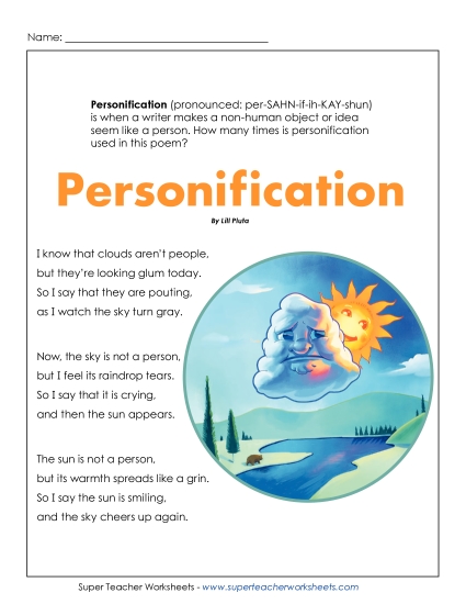 aPersonification Poem