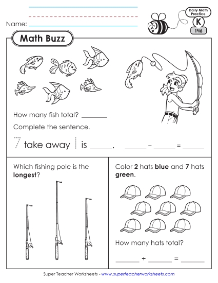 New Kindergarten Math Buzz: Week 30<br>Worksheets 146 through 150 Worksheet New Kindergarten Math Buzz: Week 30<br>Worksheets 146 through 150 Worksheet