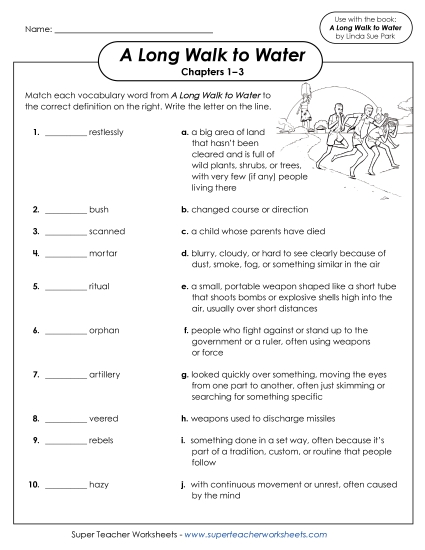 New Vocabulary Matching Activity Worksheet New Vocabulary Matching Activity Worksheet