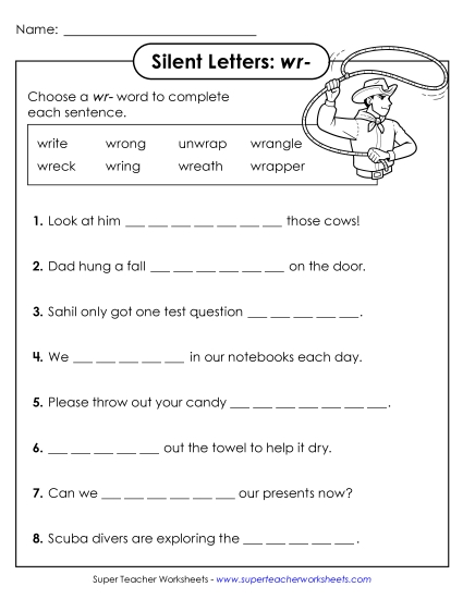 New Complete the Sentences (Wr- Words) Worksheet New Complete the Sentences (Wr- Words) Worksheet
