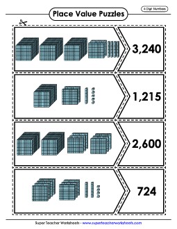 Place Value (4-Digit) Worksheet