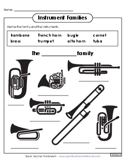 Art & Music  Worksheets Learning Tool