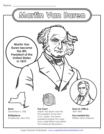New Martin Van Buren Fact Sheet Worksheet New Martin Van Buren Fact Sheet Worksheet