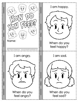 Mini-Book: When do you feel... Emotions Feelings Worksheet