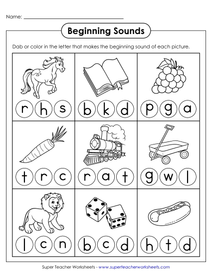 New Dab or Color Worksheet 5 Worksheet New Dab or Color Worksheet 5 Worksheet