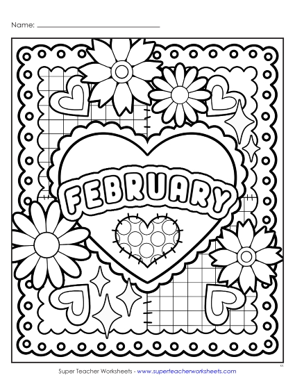 aFebruary Coloring