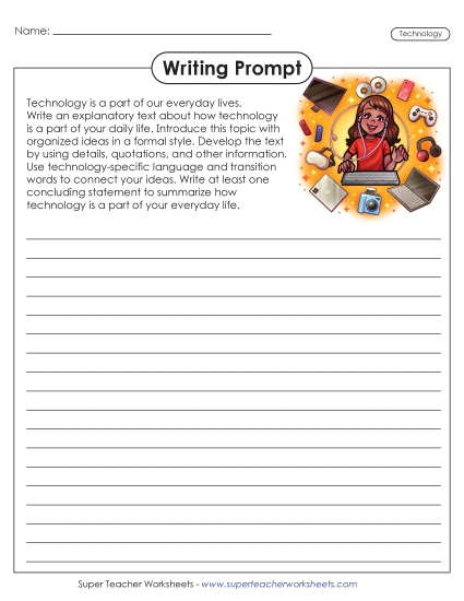 New Technology in Daily Life Worksheet New Technology in Daily Life Worksheet