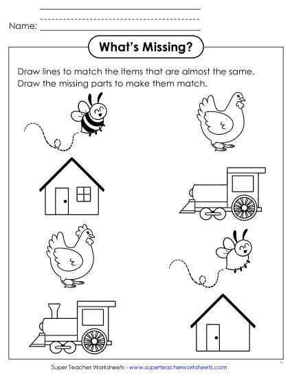 New What's Missing? Worksheet New What's Missing? Worksheet