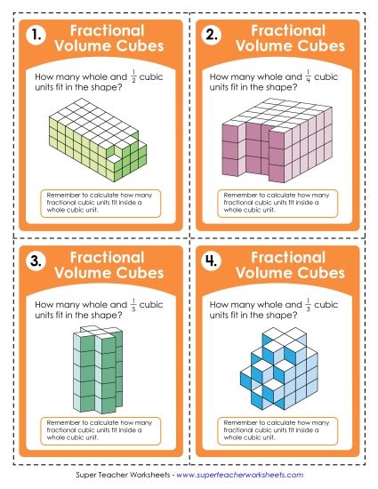 aFractional Volume Cubes Task Cards
