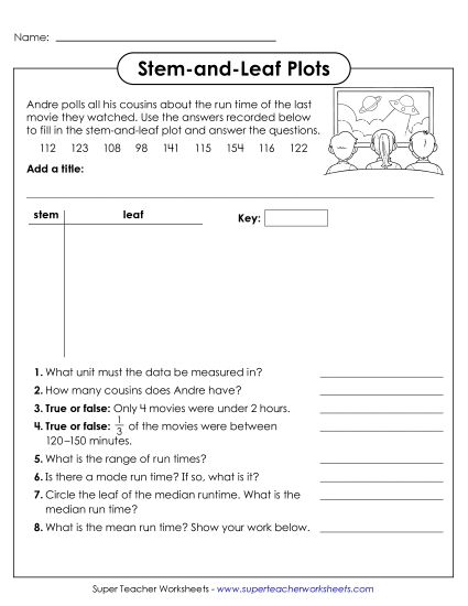 aStem-and-Leaf Plot (Make & Analyze)