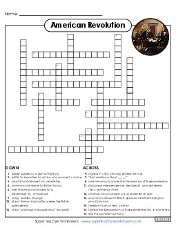 Crossword Puzzle 5th Grade Social Studies Worksheet