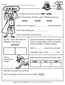 New ELA Buzz: Week 7<br>Worksheets 31 through 35 Worksheet