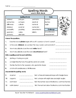 Question Worksheet Spelling E Worksheet