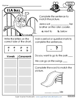 ELA Buzz: Week 3 Worksheets 11 through 15 Daily Ela Review Worksheet