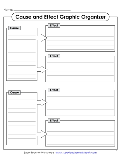 New Cause & Effect Graphic Organizer #3 Worksheet New Cause & Effect Graphic Organizer #3 Worksheet