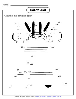 Dot-to-Dot: Liberty Bell Counting Worksheet