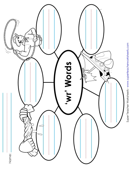 New Word Web: Wr Words Worksheet New Word Web: Wr Words Worksheet