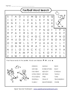 Word Search Puzzle (Intermediate) Wordsearch Worksheet