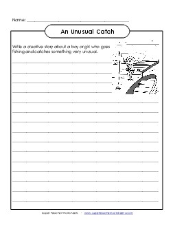 Unusual Catch Writing Worksheet