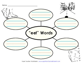 Word Web (-eet) Word Families Worksheet