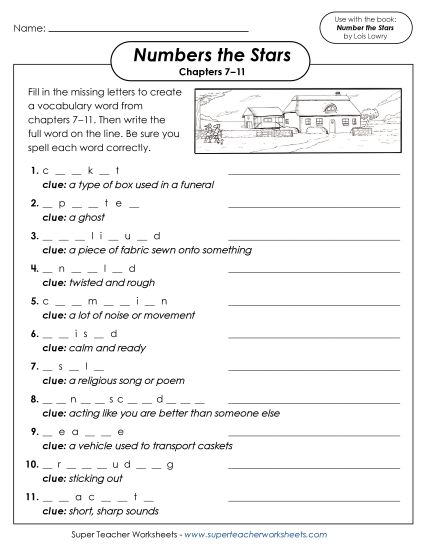 New Complete the Vocabulary Word (Chapters 7–11) Worksheet New Complete the Vocabulary Word (Chapters 7–11) Worksheet