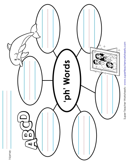 New 'ph' Word Web Worksheet