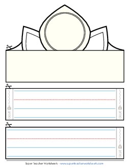 Blank Hat Template #2 Teachingtools Worksheet