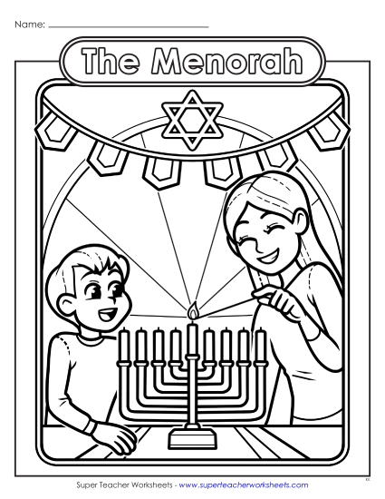 New Menorah Coloring Page Worksheet New Menorah Coloring Page Worksheet