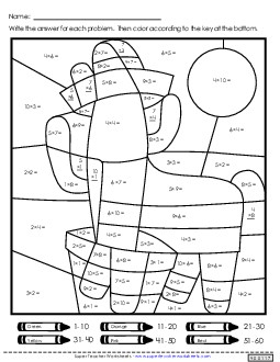 Double Mystery Picture (Multiplication) Worksheet