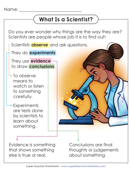 New What Is a Scientist? Anchor Chart Worksheet New What Is a Scientist? Anchor Chart Worksheet