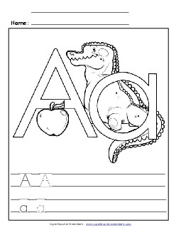 Alphabet / Letter  Free Printable Worksheet