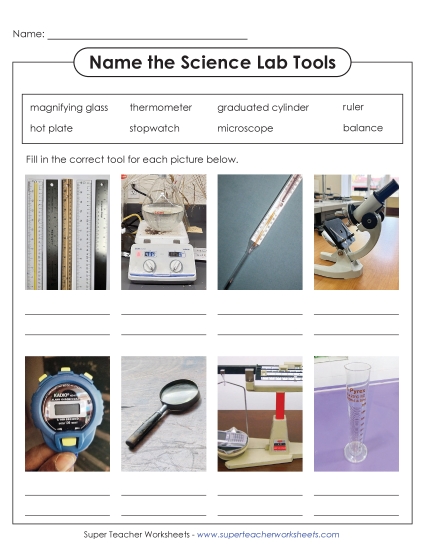 New Name the Tools Worksheet New Name the Tools Worksheet