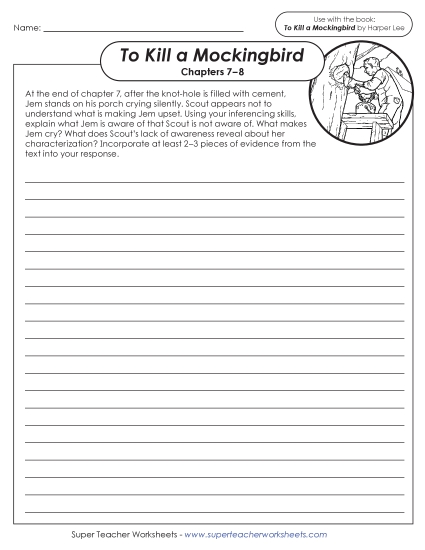 New Writing Prompt: The Knot-Hole Worksheet