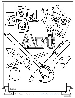 Art Free Subject Covers Worksheet